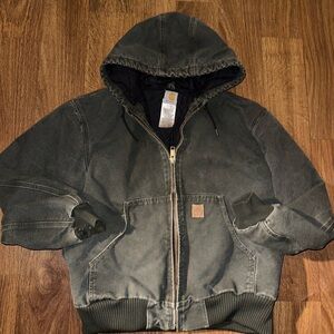 Carhartt Hooded Jacket in Olive size L
